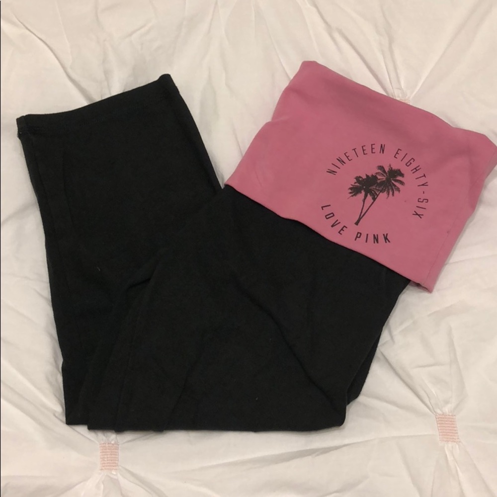 VS Pink Yoga Capri